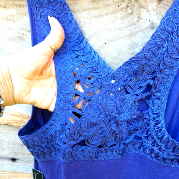 NWT Willie Smith Embroidered Tank Top Medium New with tags - Picture 3 of 9